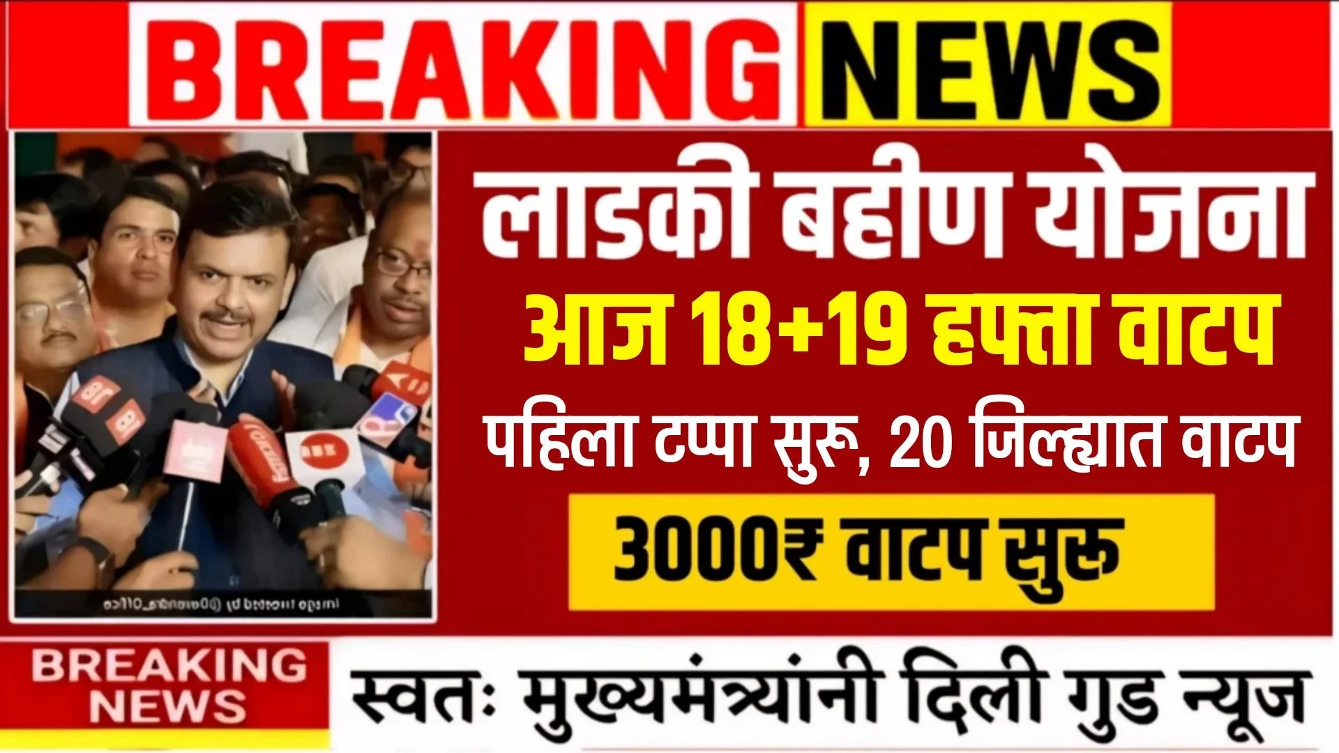 Ladki Bahin Yojana 19th Installment Out